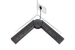 طراحی 8 پریز محافظ در برابر نوسان برق برای برد تأمین برق هوشمند قابل تاشو